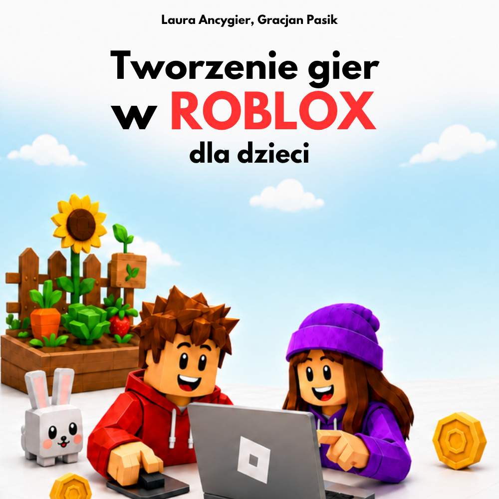 Okładka książki Tworzenie gier w Roblox dla dzieci